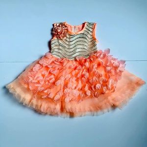 Orange Sunshine Summer Baby Dress